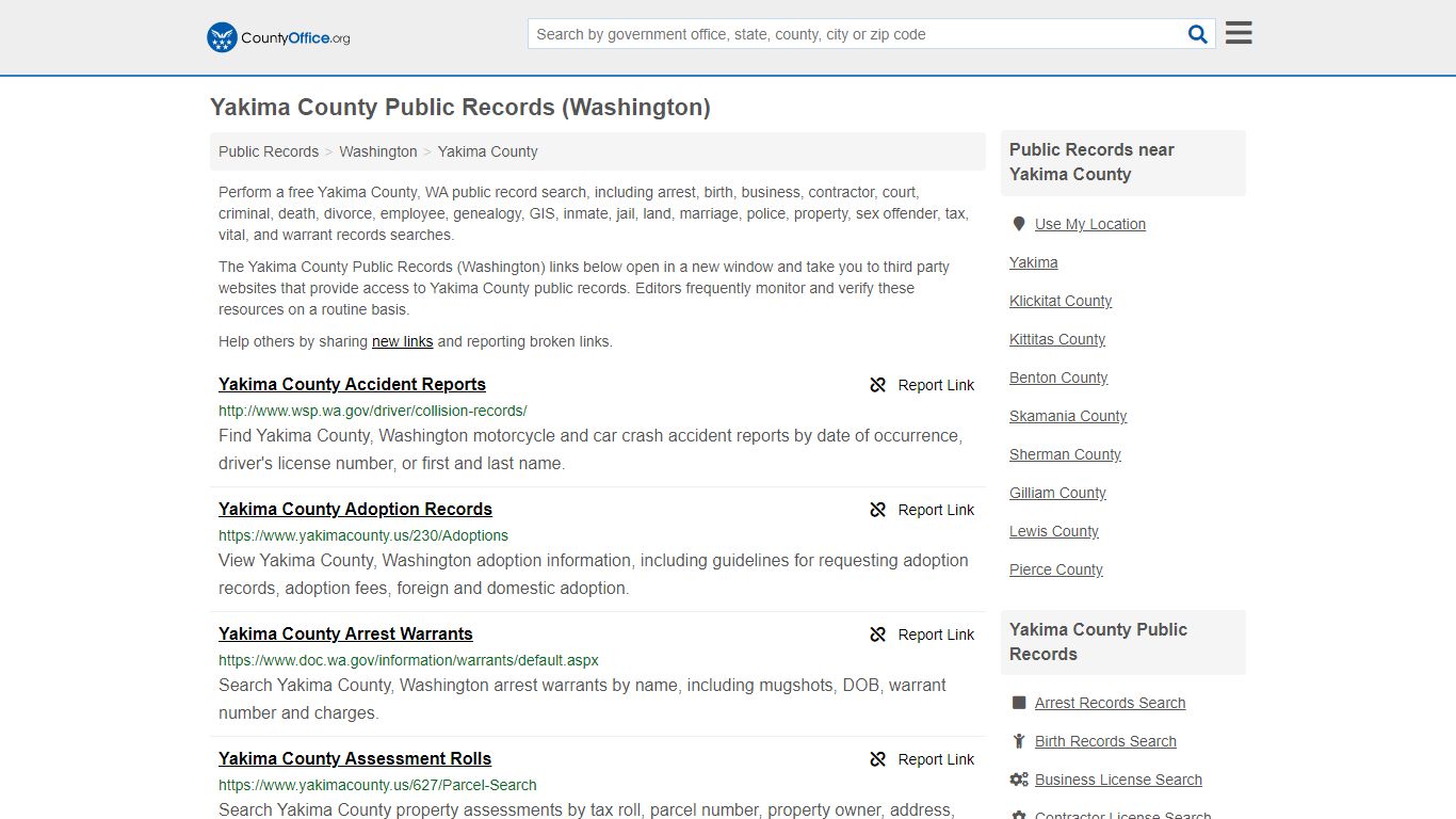 Public Records - Yakima County, WA (Business, Criminal ...